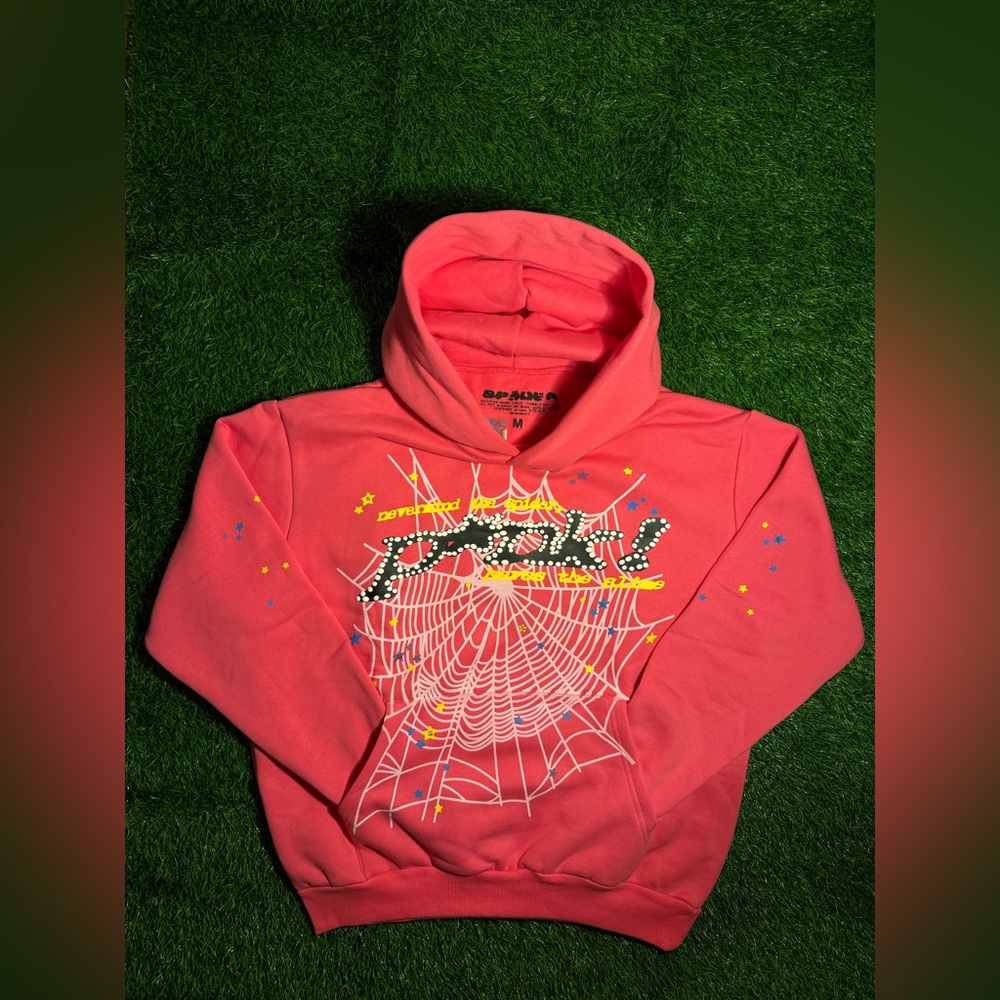 Sp5der P*NK Hoodie (Pink)